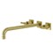 Kingston Brass KS6047ML Wall Mount Tub Faucet, Brushed Brass KS6047ML - alternate 1